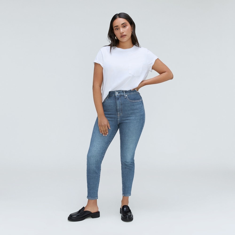 Everlane The Way-High Hourglass Skinny Jean in Authentic Blue Wash Size 28